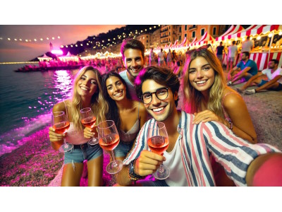 pink night an occasion for wine tasting